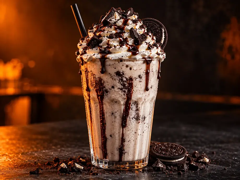 Photorealistic AI-generated milkshake image